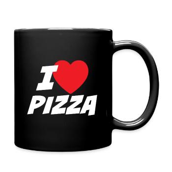 I Love Pizza - Full Colour Mug - black - Right