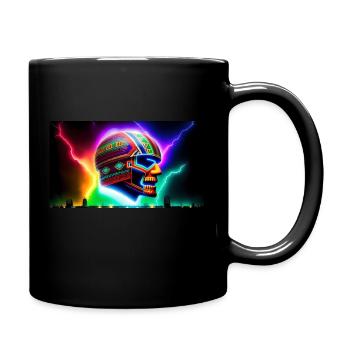 Mexikanischer Fußball Schamane - Tasse einfarbig - Schwarz - Rechts