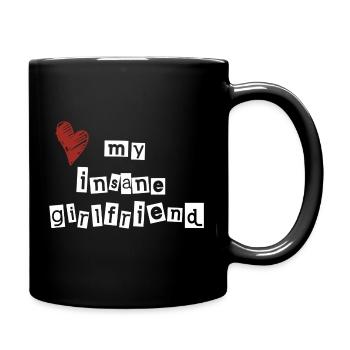 J’aime ma petite amie folle - Mug uni - noir - Droite