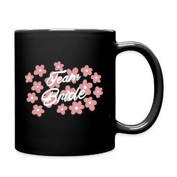 Team Braut JGA - Bride Squad - Tasse einfarbig - Schwarz - Rechts