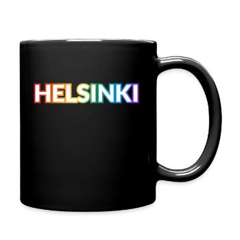 Helsinki Gay Pride Finland LGBTQ - Full Colour Mug - black - Right