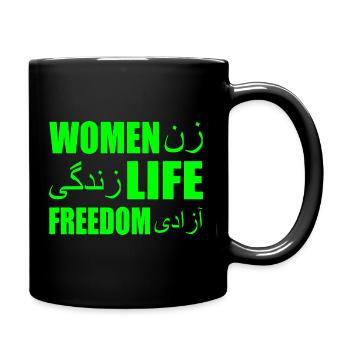 Women life freedom - Mug uni - noir - Droite