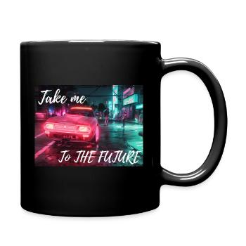 Take me to the future - Full Colour Mug - black - Right