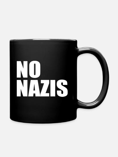 No nazis - Tasse einfarbig - Schwarz