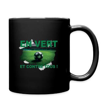 IN GREEN AND AGAINST ALL ODDS - Full Colour Mug - black - Right