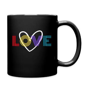 LOVE Heart - Mug uni - noir - Droite