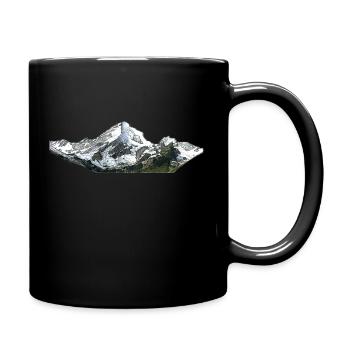 Mountain Line - Tasse einfarbig - Schwarz - Rechts