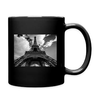 Paris Eiffeltower Tasse - Tasse einfarbig - Schwarz - Rechts