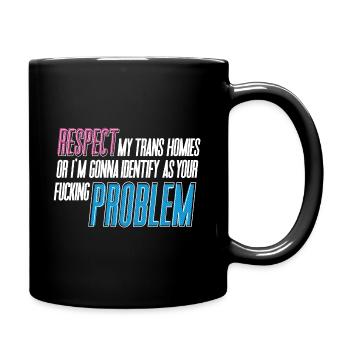 RESPECTEZ mes potes trans ! - Mug uni - noir - Droite