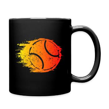 Tennis Design Flame Ball Turin Final - Full Colour Mug - black - Right