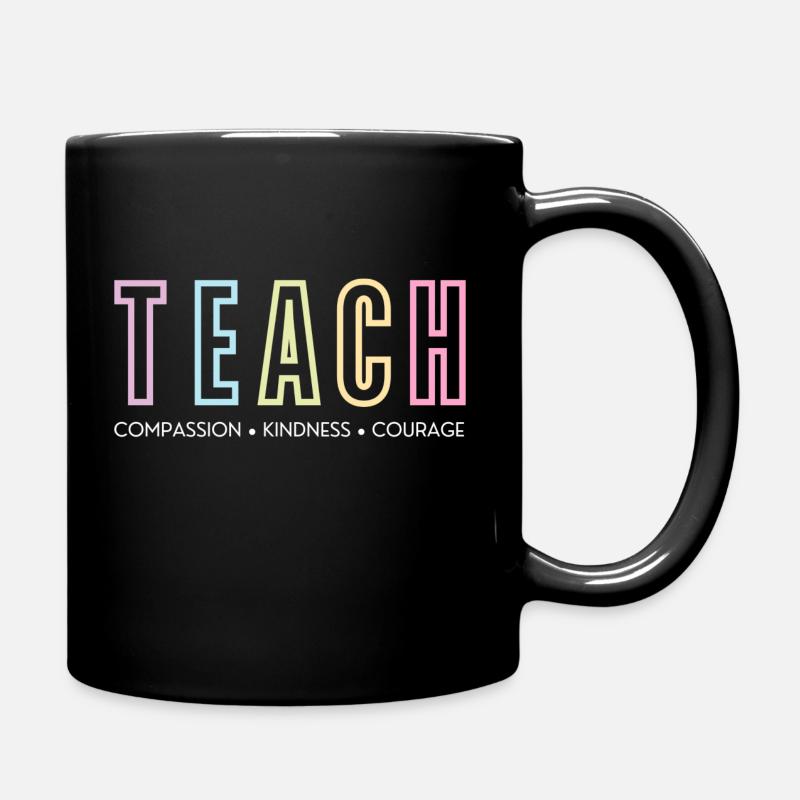 TEACH | Inspirational Teacher Print - Full Colour Mug - black