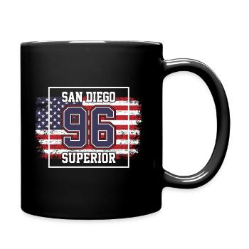 San Diego - Full Colour Mug - black - Right