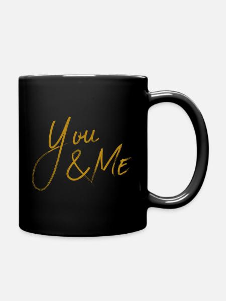 YOU & ME - Tasse einfarbig - Schwarz