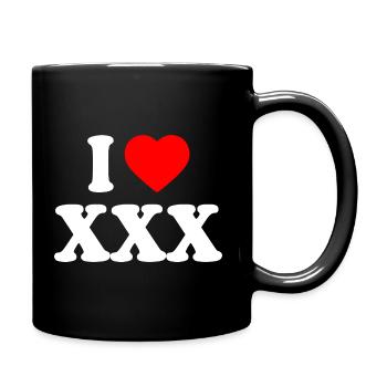 I love xxx - Full Colour Mug - black - Right