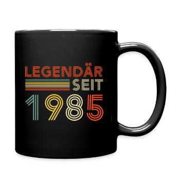 40. Geburtstag Mann Frau 40 Jahre 1985 Deko Lustig - Tasse einfarbig - Schwarz - Rechts