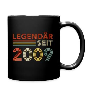 16. Geburtstag Junge Mädchen 16 Jahre 2009 Lustig - Tasse einfarbig - Schwarz - Rechts