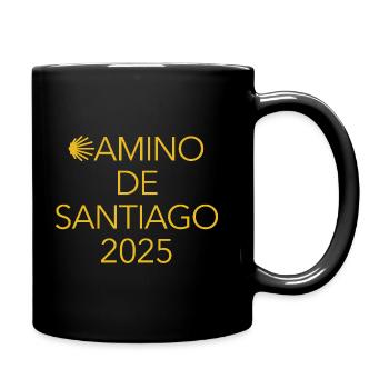 Chemin de Saint-Jacques-de-Compostelle 2025 - Pèlerinage - Chemin de Saint-Jacques-de-Compostelle - Mug uni - noir - Droite