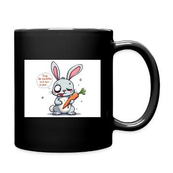 Kaninchen Charcuteurs und Humor - Tasse einfarbig - Schwarz - Rechts