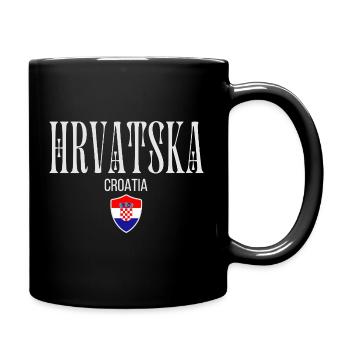 Originally from Croatia, born in Croatia - Full Colour Mug - black - Right
