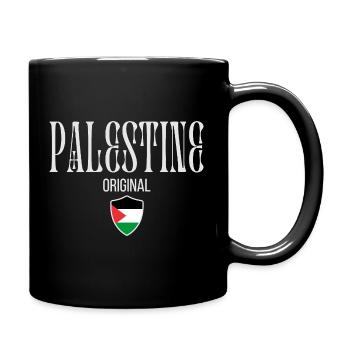 I love Palestine, free Palestine - Full Colour Mug - black - Right