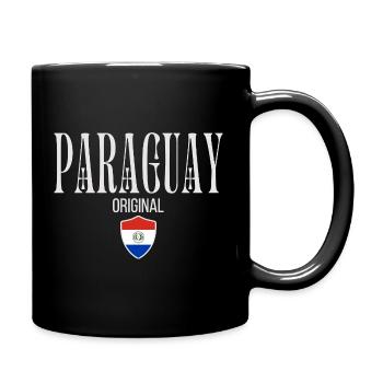 Originally from Paraguay, born in Paraguay - Full Colour Mug - black - Right