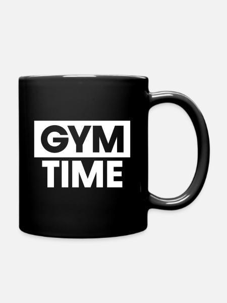 Gym Time - Full Colour Mug - black