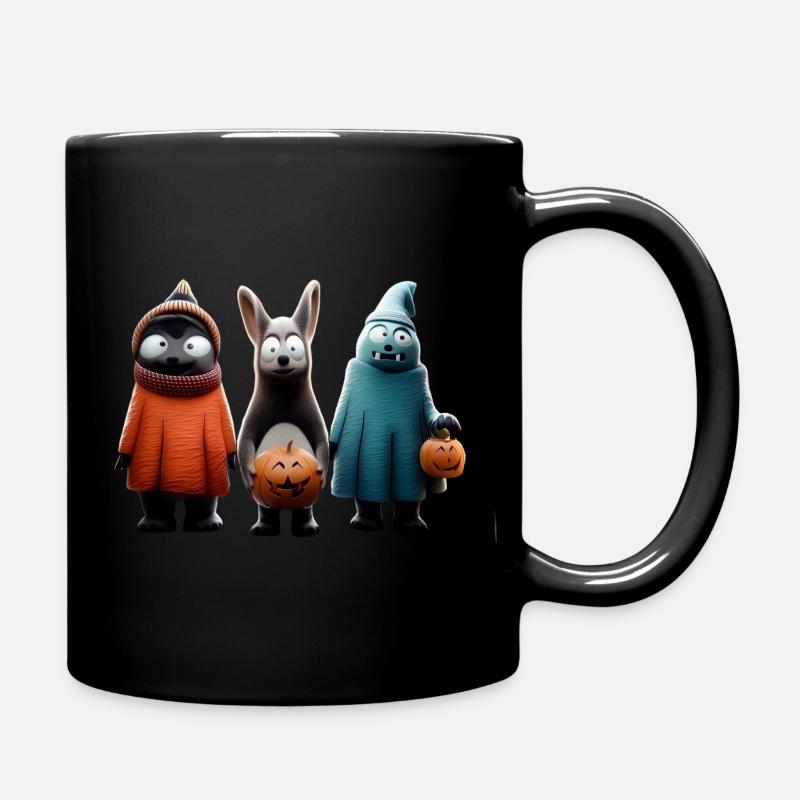 Gruseliges Süßes oder Saures – Halloween Wooligans - Tasse einfarbig - Schwarz