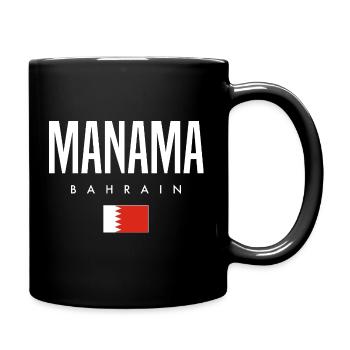 Manama Bahrain - Tasse einfarbig - Schwarz - Rechts