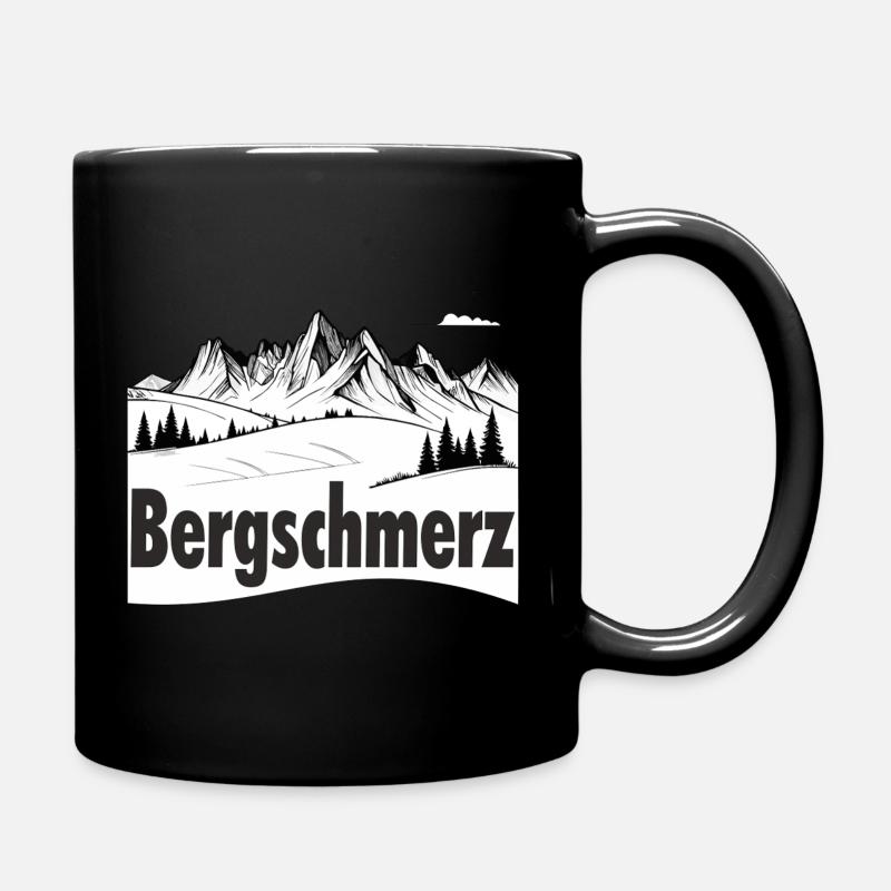 Bergschmerz - Tasse einfarbig - Schwarz