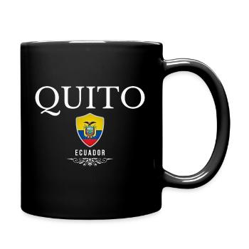 Quito Ecuador, design minimaliste élégant - Mug uni - noir - Droite