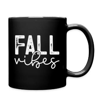 Fall Vibes Snake Pattern Design - Full Colour Mug - black - Right
