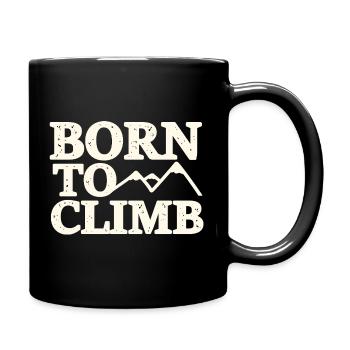 mountain range hiker - Full Colour Mug - black - Right