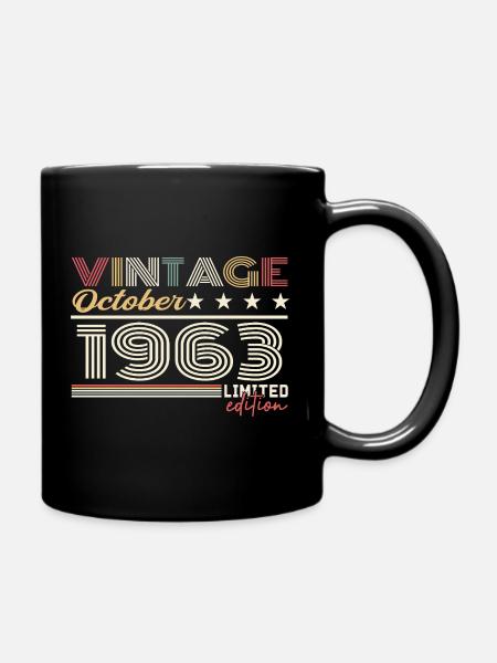 Octobre 1963 rétro anniversaire 1963 Octobre 1963 - Mug uni - noir