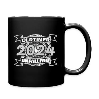 Voitures anciennes 2024 - Mug uni - noir - Droite