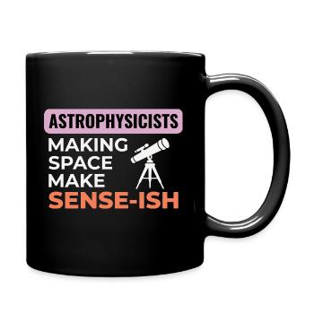 Science de l’espace Humour Design - Mug uni - noir - Droite
