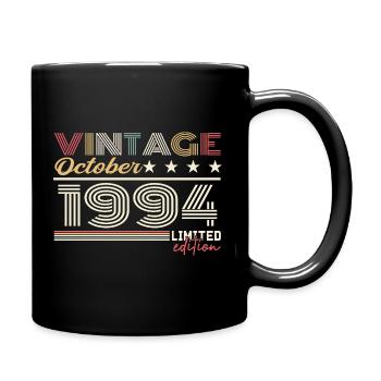 October 1994 Retro Anniversary 1994 October 1994 - Full Colour Mug - black - Right