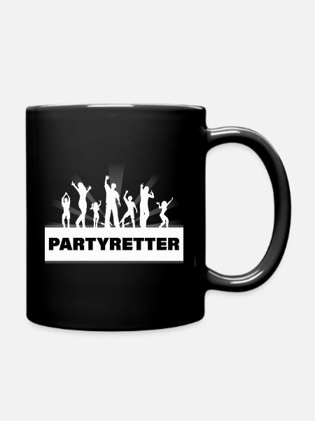 PARTYRETTER - Tasse einfarbig - Schwarz