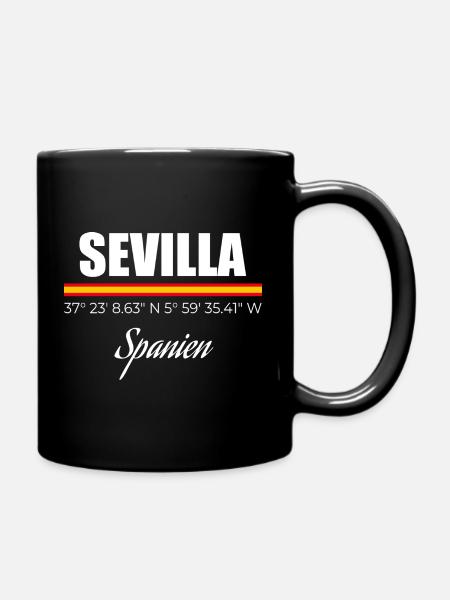 Sevilla - Tasse einfarbig - Schwarz