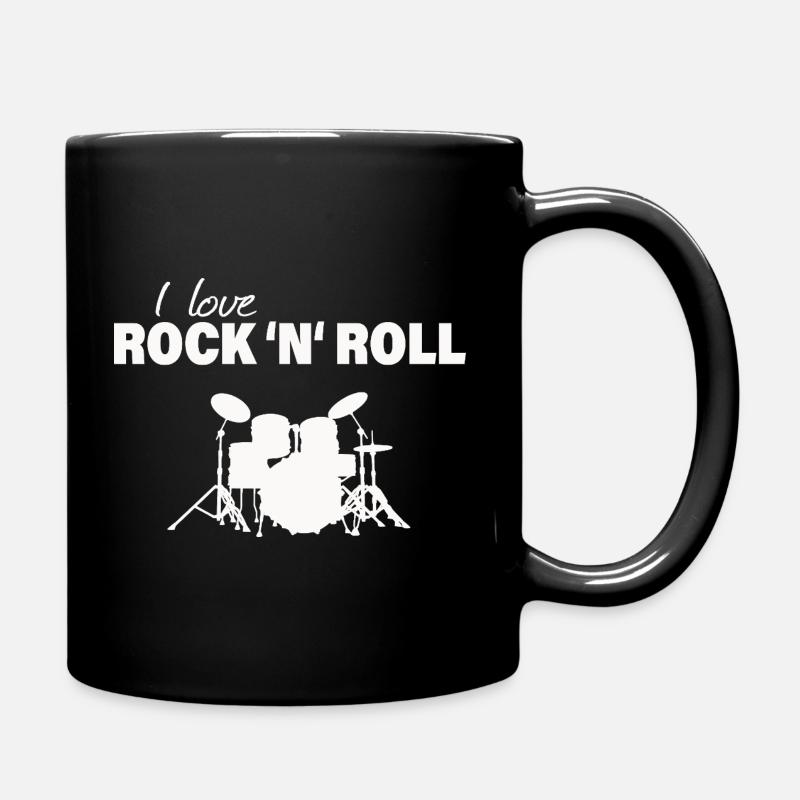 ROCK AND ROLL - Tasse einfarbig - Schwarz