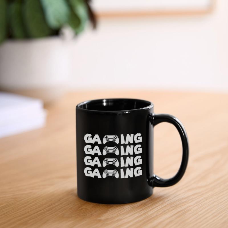 Gaming Glyphs Controller Pattern Full Colour Mug