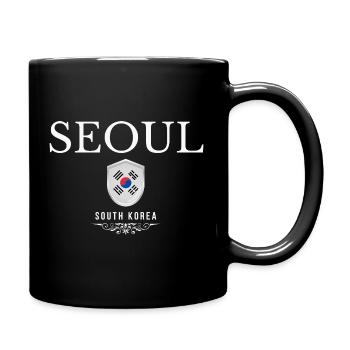 Seoul South Korea, I love Seoul - Full Colour Mug - black - Right