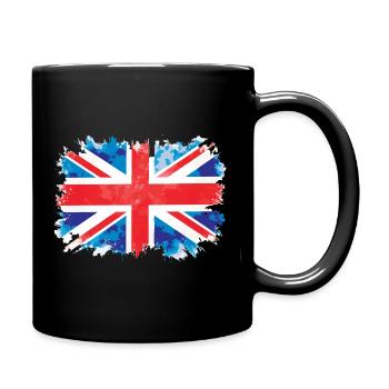 Conception du drapeau de l’Union Jack - Mug uni - noir - Droite