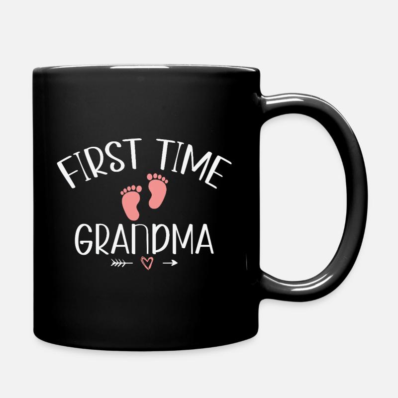 Zum ersten Mal Oma werdende Großmutter - Tasse einfarbig - Schwarz