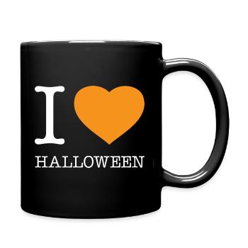 I Love Halloween - Full Colour Mug - black - Right