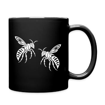 Bee Wasp - Full Colour Mug - black - Right