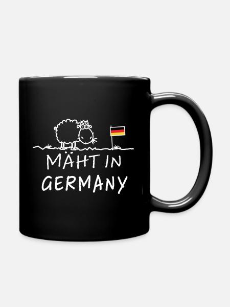 Tondre en Allemagne – Funny Farm Saying Sheep - Mug uni - noir