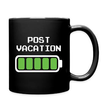 Post Vacation Design – Full Battery Indicator - Full Colour Mug - black - Right