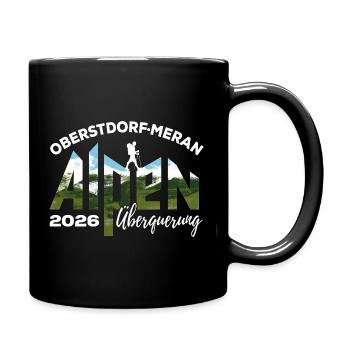 Traversée des Alpes 2026, Oberstdorf Merano, randonnée - Mug uni - noir - Droite