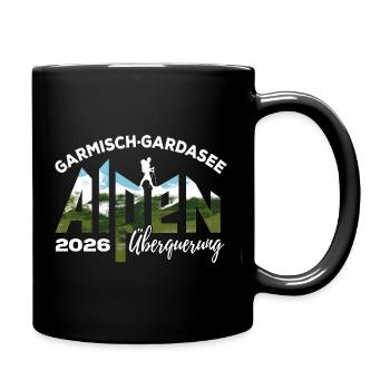 Traversée des Alpes 2026 Garmisch Lac de Garde Randonnée - Mug uni - noir - Droite