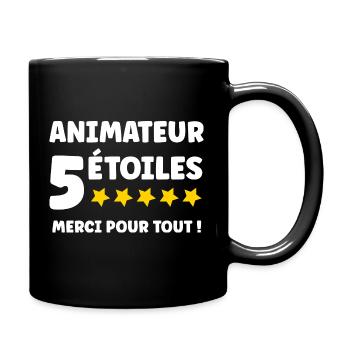 5 star host Thank you for everything - Full Colour Mug - black - Right